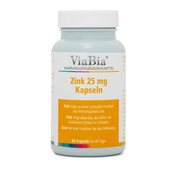 ViaBia Zink 25mg 60 Kapseln - 114165600000 - 1 - 588px