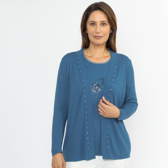 RÖSSLER SELECTION Damen-Jerseyjacke petrol 38 - 114171100001 - 1 - 588px
