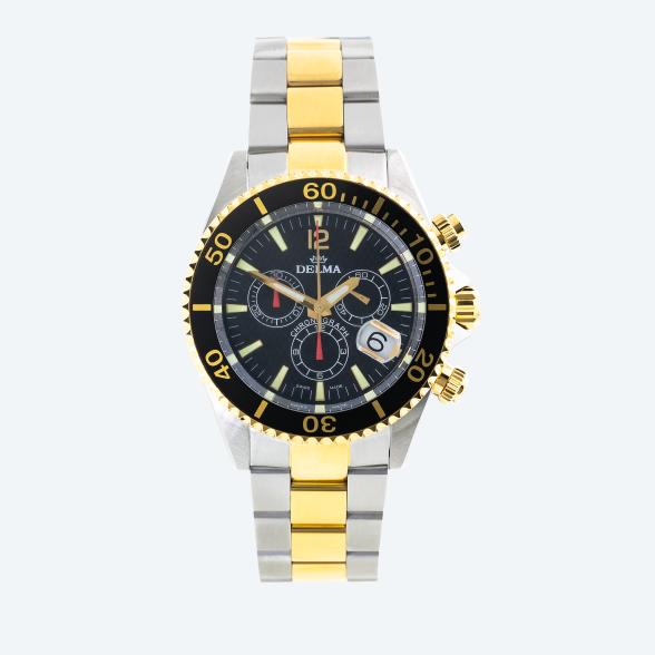 DELMA Herrenuhr Santiago Chronograph bicolor - 114211700000 - 1 - 588px