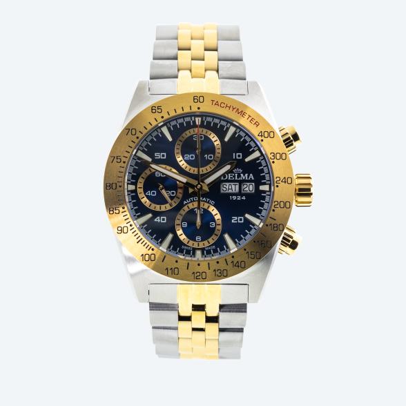 DELMA Herrenuhr "Montego Automatik" bicolor-blau - 114212500000 - 1 - 588px