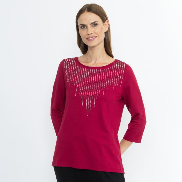 Lounge Collection by H. Schuberth Strass-Shirt rot 36/38 - 114216000001 - 1 - 588px