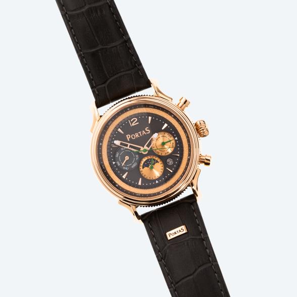 PortaS Herren-Automatikuhr "Zittau", rosé-grau - 114228700000 - 1 - 588px