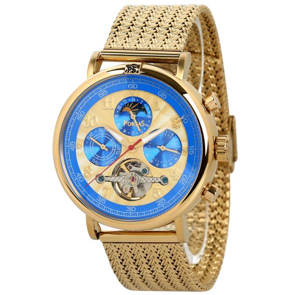 PortaS Herren-Automatikuhr "Spreetal", blau - 114230300000 - 1 - 588px