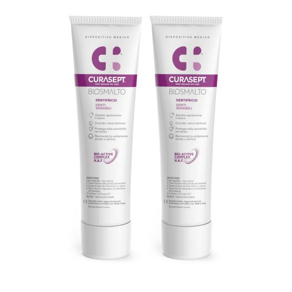 CURASEPT Biosmalto sensitive Zahnpasta 2x75ml - 114267000000 - 1 - 588px