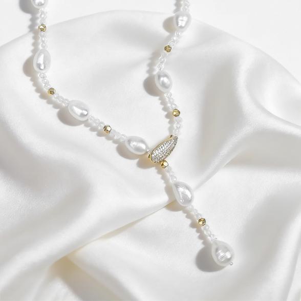 Y-Collier Süßwasserzuchtperlen, Zirkonia - 114293300000 - 1 - 588px