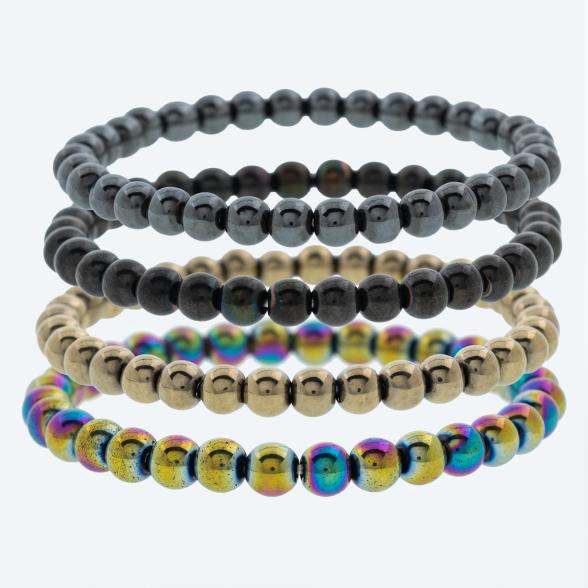 SET: 4x Armband Hämatit behandelt - 114318700000 - 1 - 588px