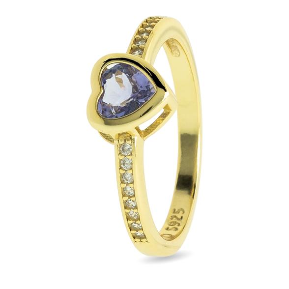 Ring 925 St. Silber vergoldet Tansanit 17 - 114326300001 - 1 - 588px