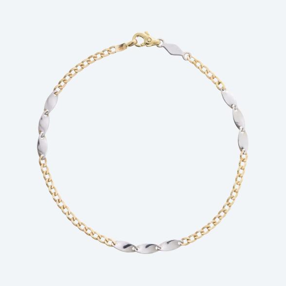 Armband 375 Gelbgold/Weißgold ca. 19 cm - 114326700000 - 1 - 588px
