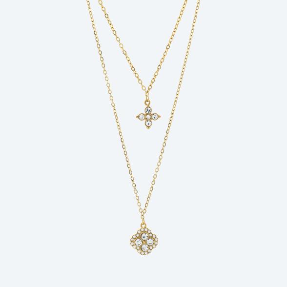 Collier Edelstahl vergoldet Zirkonia - 114332000000 - 1 - 588px
