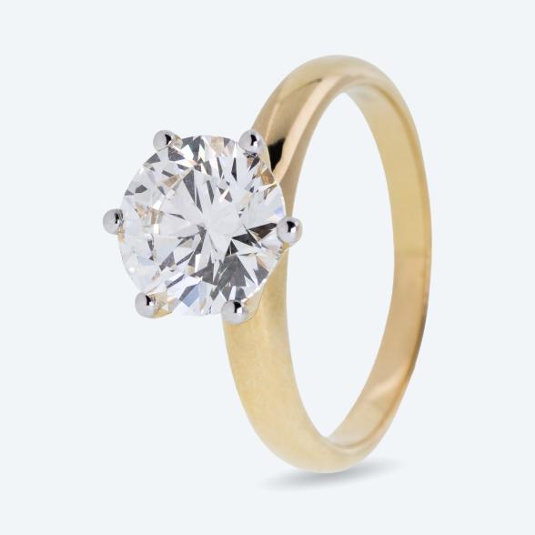 Christian Materne Ring 585 Gelbgold LG Brillant 17 - 114379700001 - 1 - 588px