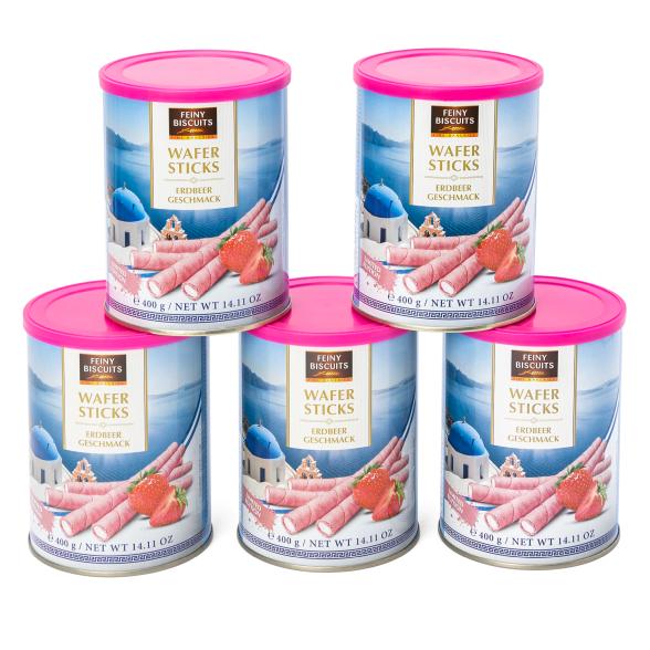 Feiny Waffelröllchen Erdbeer 5er Set - 114390900000 - 1 - 588px