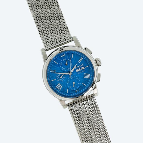 PortaS Herren-Automatikuhr "Lichtenberg", blau - 114394700000 - 1 - 588px