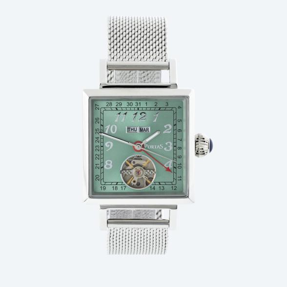 PortaS Herren-Automatikuhr "Freital" mintgreen - 114394800000 - 1 - 588px