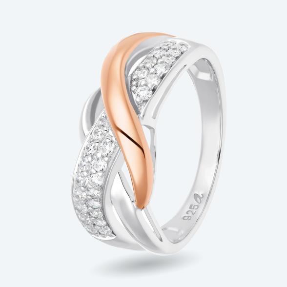 amor Ring 925 Silber bicolor Zirkonia 19 - 114403800003 - 1 - 588px