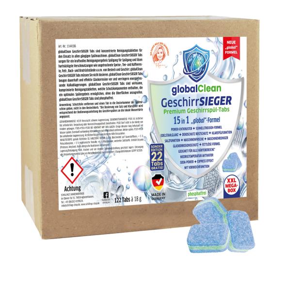 globalClean 100 + 22 Stück GeschirrSIEGER Tabs - 114410600000 - 1 - 588px