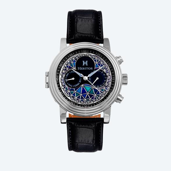 Heritor Herren-Automatikuhr "Legacy", schwarz - 114447000000 - 1 - 588px