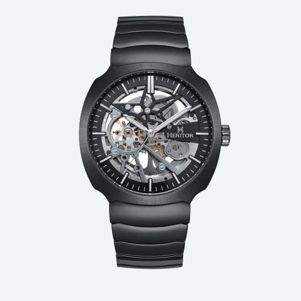 Heritor Herren-Automatikuhr "Magnus", schwarz - 114447100000 - 1 - 588px
