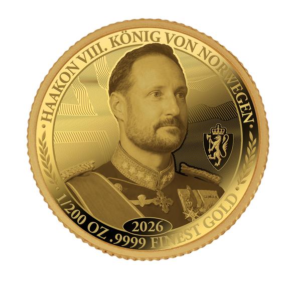 Goldmünze Haakon VIII. König von Norwegen - 114448600000 - 1 - 588px