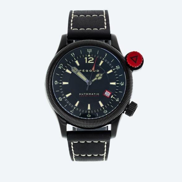 Pégoud Herrenuhr "Onduleur Automatic" schwarz - 114449500000 - 1 - 588px