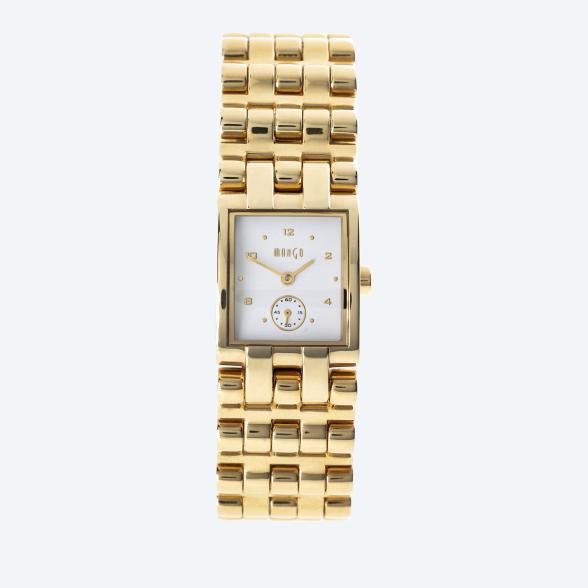 MANGO Damenuhr, Quarz, Gliederarmband, goldfarben - 114451100000 - 1 - 588px