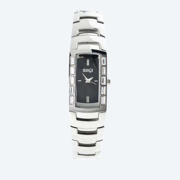 MANGO Damenuhr, Quarz, Gliederarmband, schwarz - 114452000000 - 1 - 588px