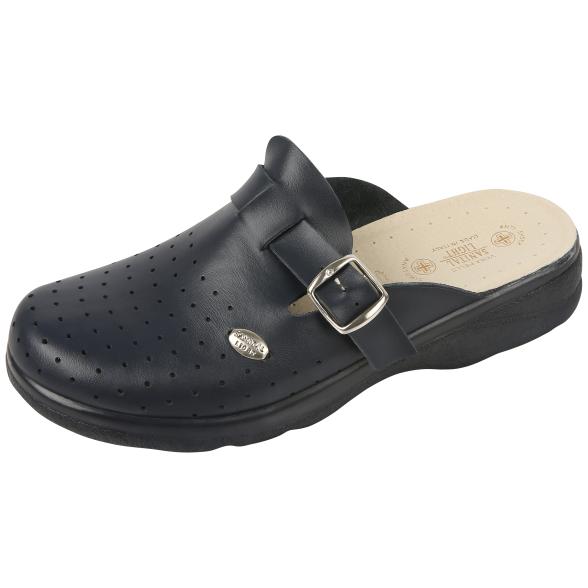 SANITAL LIGHT Herren Leder-Pantolette, navy - 35571600000 - 1 - 588px