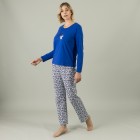 Homewear by BLUE SEVEN Damen Pyjamashirt royalblau - 105310900000 - 1 - 140px