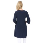 FASHION NEWS Damen-Longshirt dunkelblau 42/46 - 105317700002 - 1 - 140px