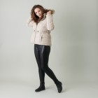Z-ONE Damen Steppjacke mit Kapuze, beige - 105535000000 - 1 - 140px