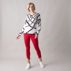MILANO Design Pullover 'Ema', weiß/schwarz - 105543900000 - 1 - 140px