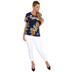 Damen-Shirt  blau/multicolor - 105766800000 - 1 - 140px