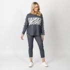 MM München Damen-Sweatshirt Zebra anthrazit/weiß - 108739000000 - 1 - 140px