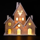 LED-Weihnachtshaus für Batteriebetrieb mit Timer - 109240600000 - 1 - 140px