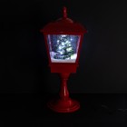 XXL-Tischlaterne mit Schnee rot - 109266200000 - 1 - 140px