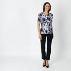 Jeannie Damen-Plissee-Shirt schwarz/weiß - 112338000000 - 1 - 140px