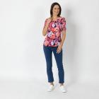 Jeannie Damen-Plissee-Shirt multicolor - 112340900000 - 1 - 140px