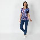 Jeannie Damen-Plissee-Shirt multicolor - 112341700000 - 1 - 140px