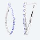 Creolen 925 rhodiniert Tansanit, Zirkon - 112501400000 - 1 - 140px