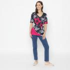 BRILLIANTSHIRTS Damen-Shirt schwarz/weiß/fuchsia 36/38 - 112833400001 - 1 - 140px