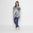 FASHION NEWS Damen-Shirt grün/ multicolor M/L - 112843900001 - 1 - 140px