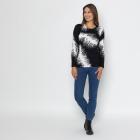 MILANO Design Pullover schwarz/ weiß 40/42 - 112880400002 - 1 - 140px