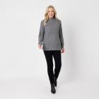 100% KASCHMIR Pullover, Stehkragen, granit 34/36 - 112960400001 - 1 - 140px