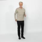 Herren-Pullover mit Polokragen stone M - 113109800001 - 1 - 140px