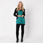 VANESSA STYLE Damen-Longshirt schwarz/türkis 36/38 (1) - 113115600001 - 1 - 140px