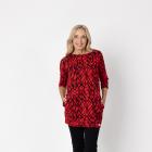 VANESSA STYLE Damen-Tunika rot/ schwarz 36/38 (1) - 113116100001 - 1 - 140px