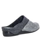 Dr. Feet Damenhausschuhe grau/schwarz mit Blume 36 - 113192500001 - 1 - 140px