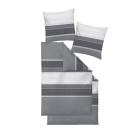 Bugatti Bettwäsche 4tlg. Flanell grau-weiß gestrei - 113197100000 - 1 - 140px