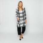 VANESSA STYLE Damen-Cardigan schwarz/weiß 48/50 (4) - 113685400004 - 1 - 140px