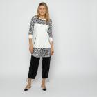 VANESSA STYLE Damen-Longshirt offwhite/animal 48/50 (4) - 113686300004 - 1 - 140px