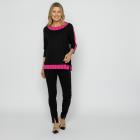 VANESSA STYLE Damen-Shirt schwarz/pink 48/50 (4) - 113686600004 - 1 - 140px